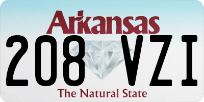 AR license plate 208VZI