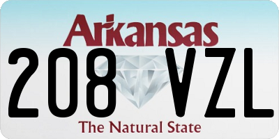 AR license plate 208VZL