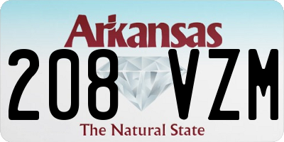 AR license plate 208VZM