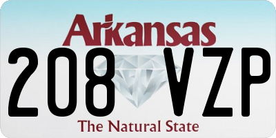 AR license plate 208VZP