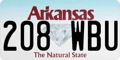 AR license plate 208WBU
