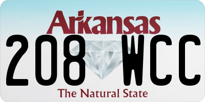 AR license plate 208WCC