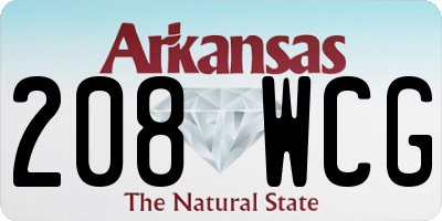 AR license plate 208WCG