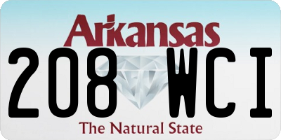 AR license plate 208WCI