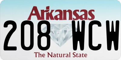 AR license plate 208WCW