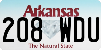 AR license plate 208WDU