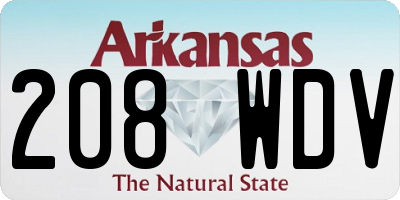 AR license plate 208WDV