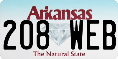 AR license plate 208WEB