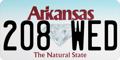 AR license plate 208WED