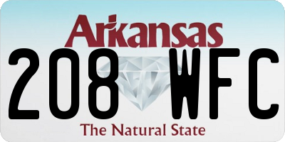 AR license plate 208WFC