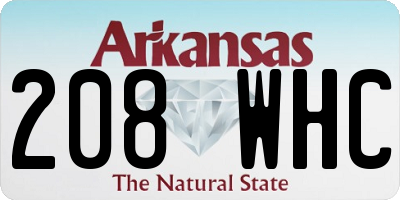 AR license plate 208WHC