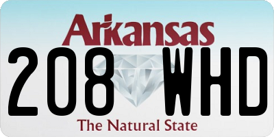 AR license plate 208WHD