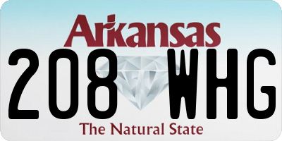 AR license plate 208WHG