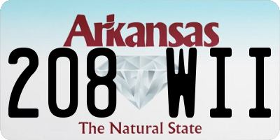 AR license plate 208WII