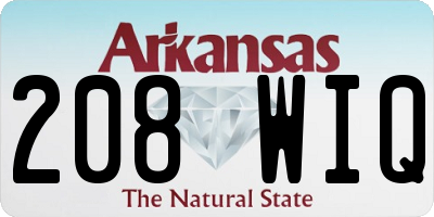 AR license plate 208WIQ