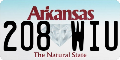 AR license plate 208WIU