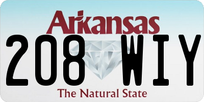AR license plate 208WIY