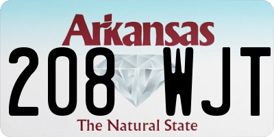 AR license plate 208WJT