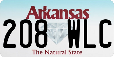 AR license plate 208WLC