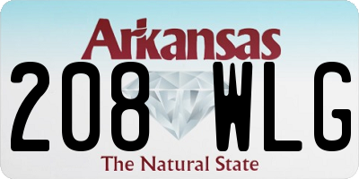 AR license plate 208WLG