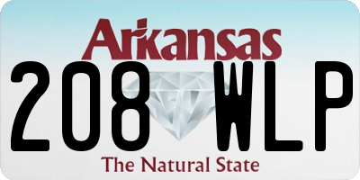 AR license plate 208WLP