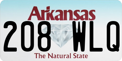 AR license plate 208WLQ