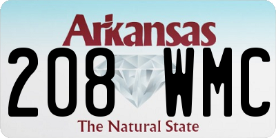 AR license plate 208WMC