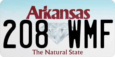 AR license plate 208WMF
