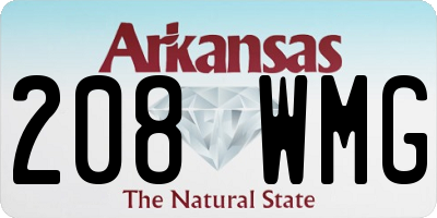 AR license plate 208WMG