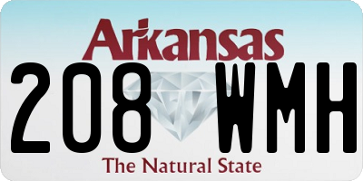 AR license plate 208WMH