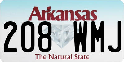 AR license plate 208WMJ