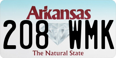 AR license plate 208WMK