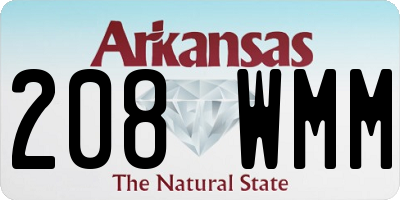 AR license plate 208WMM
