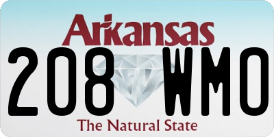 AR license plate 208WMO
