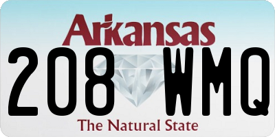 AR license plate 208WMQ
