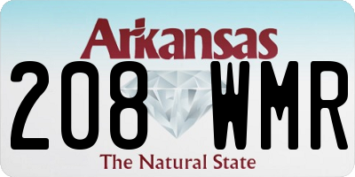AR license plate 208WMR