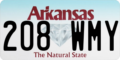 AR license plate 208WMY