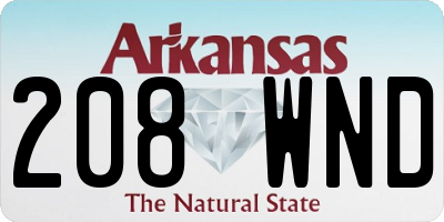 AR license plate 208WND