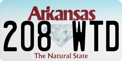 AR license plate 208WTD