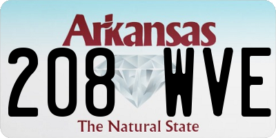 AR license plate 208WVE