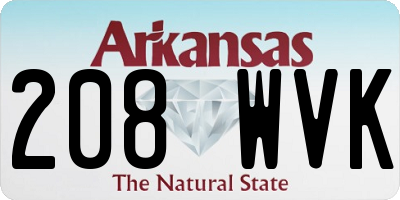AR license plate 208WVK