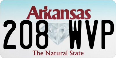 AR license plate 208WVP