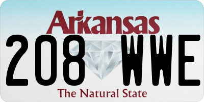 AR license plate 208WWE