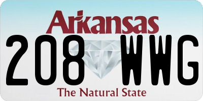 AR license plate 208WWG