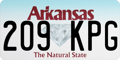 AR license plate 209KPG