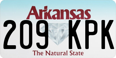 AR license plate 209KPK