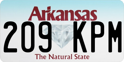 AR license plate 209KPM