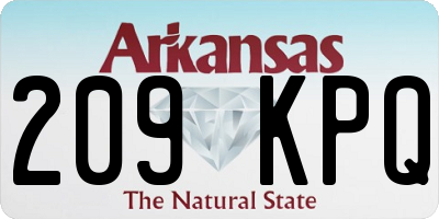 AR license plate 209KPQ