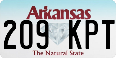 AR license plate 209KPT