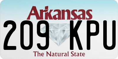 AR license plate 209KPU